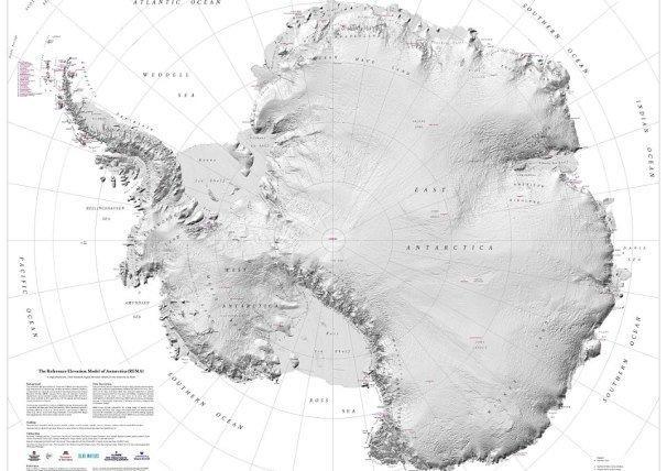 دقیق ترین و واضح ترین نقشه از قطب جنوب تهیه شد