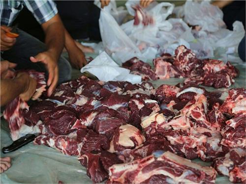 475 کیلوگرم گوشت قرمز بین نیازمندان اسلام آباد غرب توزیع شد