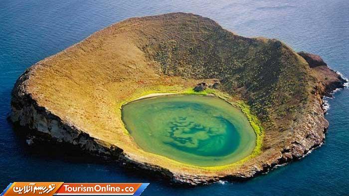 جزیره زیبایی که از فشرده شدن خاکستر آتشفشانی تشکیل شده ، تصاویر