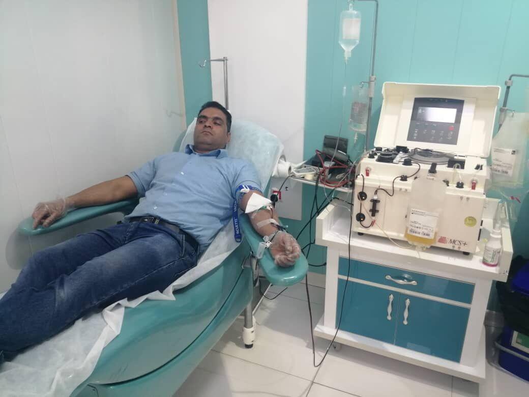 خبرنگاران مرکز انتقال خون رفسنجان به دستگاه آفرزیس مجهز شد