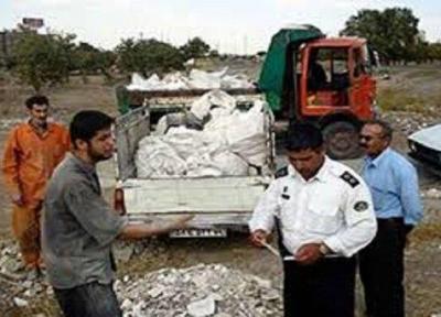 طرح ضربتی برخورد با خودروهای حامل پسماند در جاده های ایلام