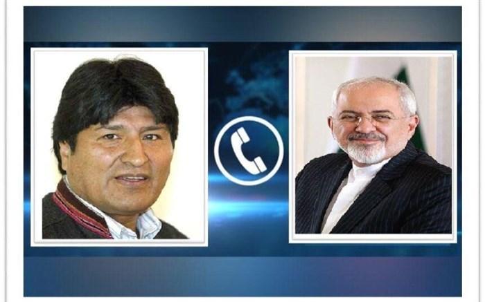 ظریف: ایران برای گسترش روابط دوجانبه با دولت جدید بولیوی آماده است