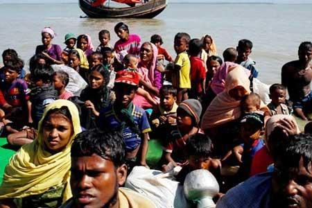 نجات قایق حامل پناهجویان روهینگیا در آب های هند